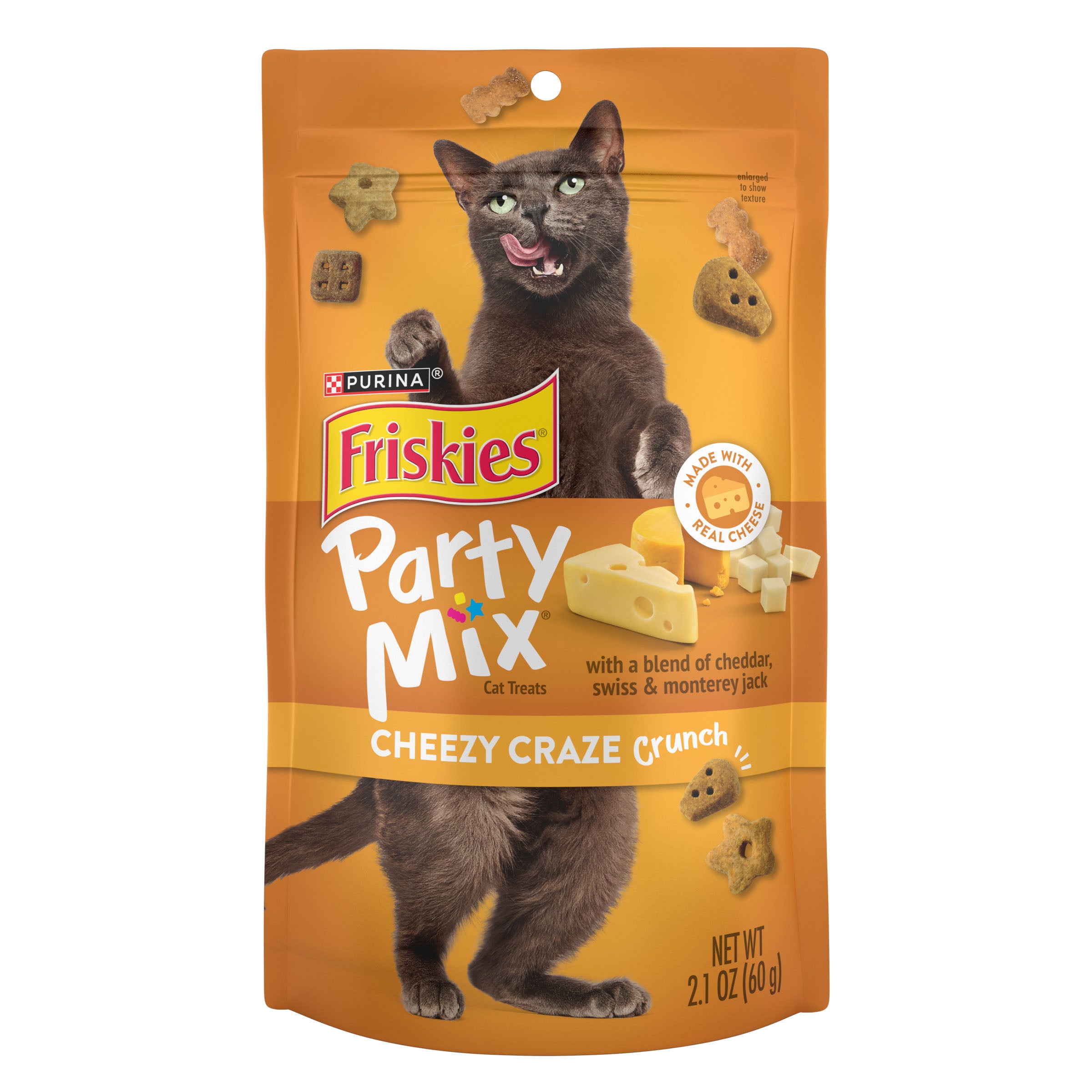 ‏‏פריסקיז PARTY MIX חטיף לחתול צ'יזי קרייזי קראנץ'_12528489_50000578238 - עותק