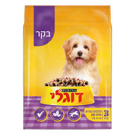 07613036105545_12467024_דוגלי מזון יבש ומלא לכלב קטן 3 קילו