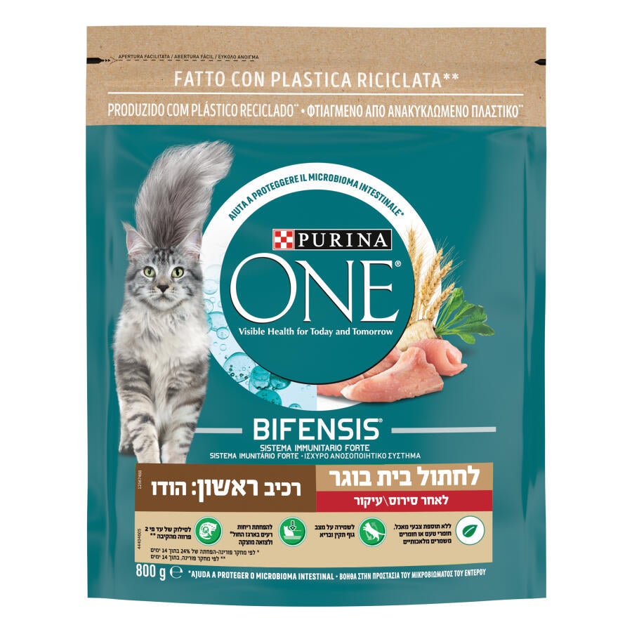 12567488_8445290109613_פורינה ONE מזון יבש ומלא לחתול בית - הודו