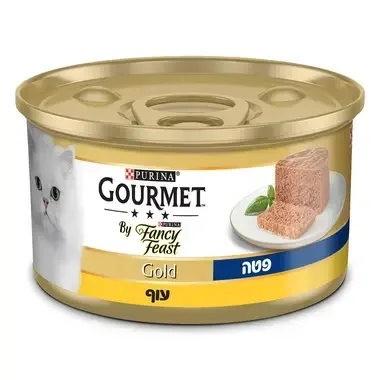 גורמה מזון לח ומלא לחתול פטה עוף