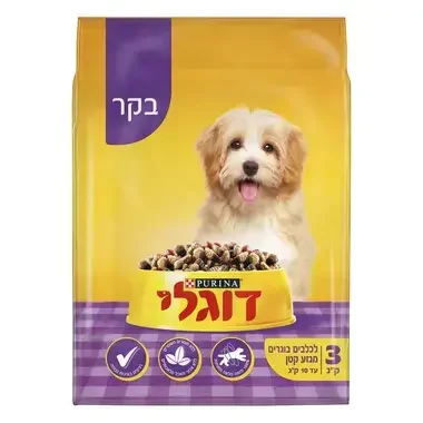 07613036105545_12467024_דוגלי מזון יבש ומלא לכלב קטן 3 קילו