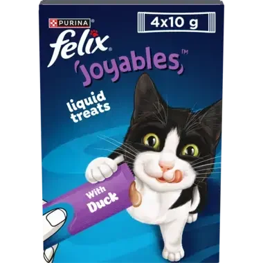 12620419_12620419_פליקס Joyables שלוקים חטיפים לחים לחתולים בטעם ברווז