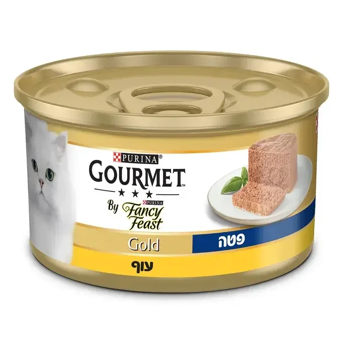 גורמה מזון לח ומלא לחתול פטה עוף