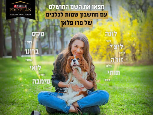 מחשבון שמות כלבים באנר מובייל